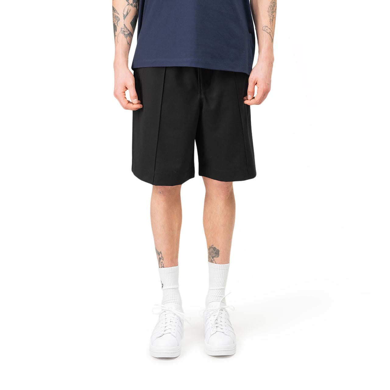 adidas Y-3 Classic Refined Wool Stretch Tailored Shorts (Schwarz)  - Allike Store