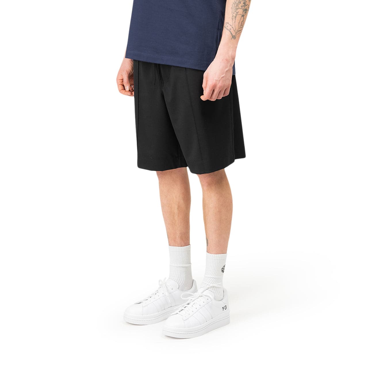 adidas Y-3 Classic Refined Wool Stretch Tailored Shorts (Schwarz)  - Allike Store
