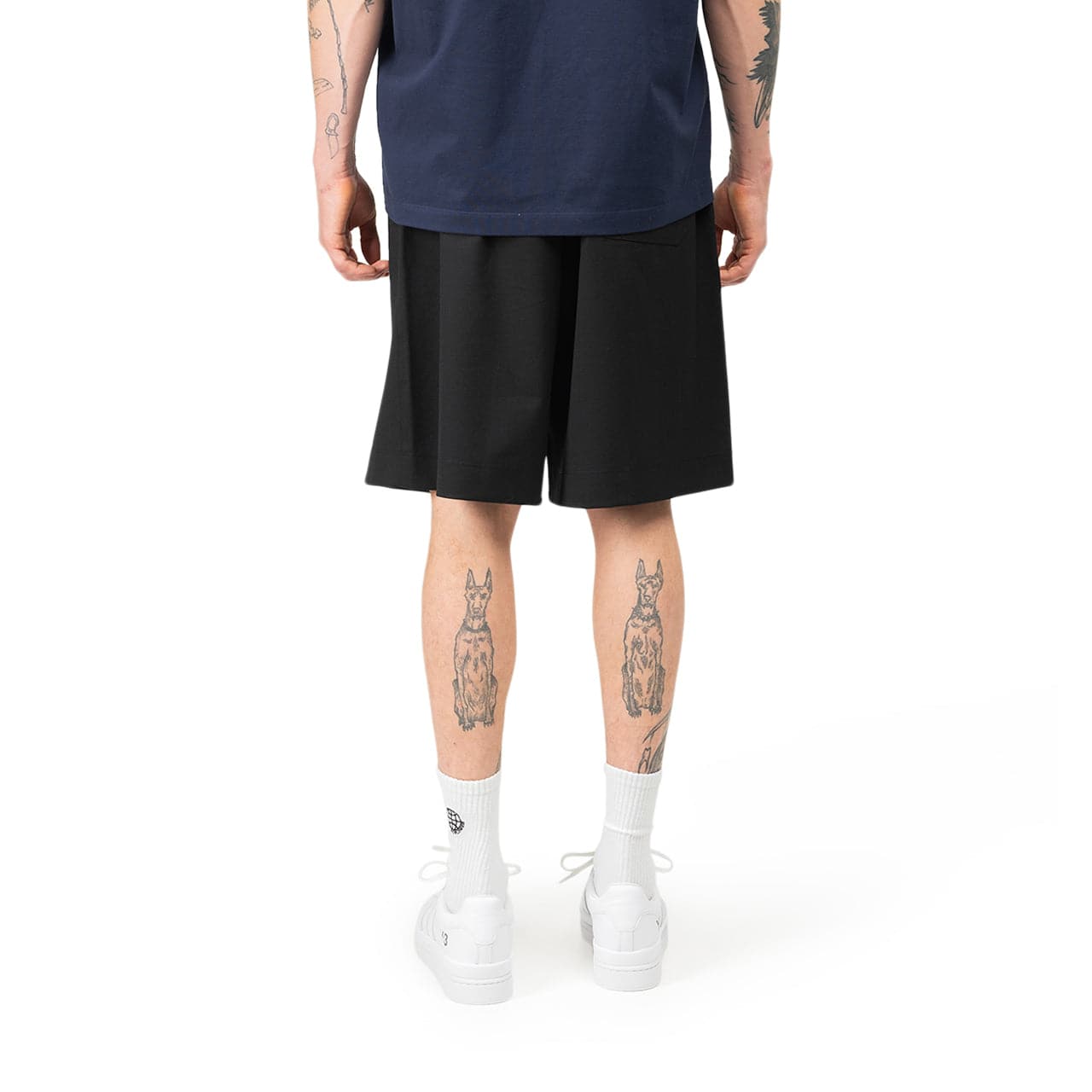 adidas Y-3 Classic Refined Wool Stretch Tailored Shorts (Schwarz)  - Allike Store