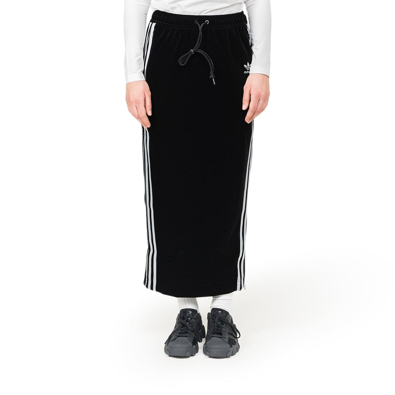 adidas x Angel Chen W Long Skirt AC (Schwarz / Weiß)  - Allike Store