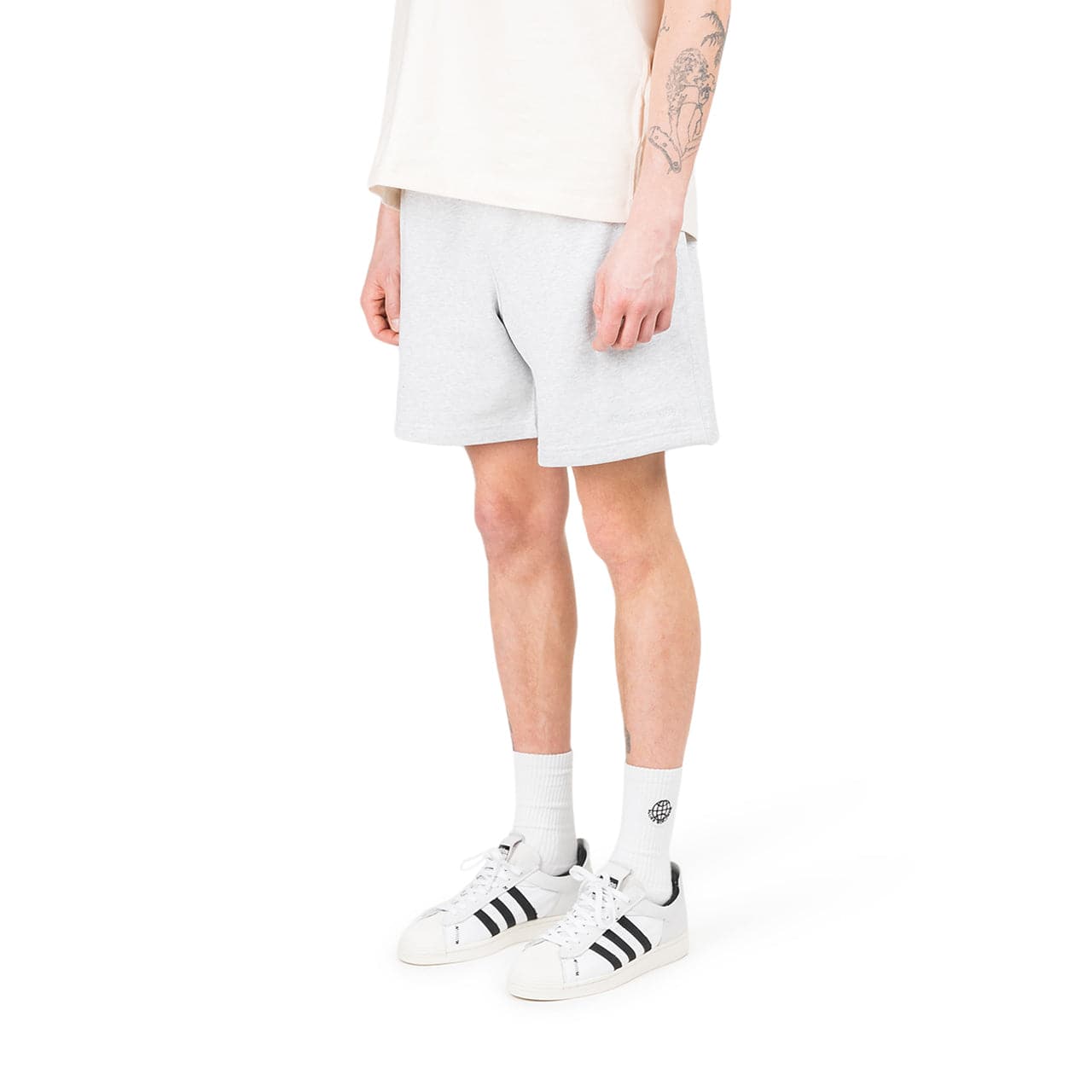 adidas x Pharrell Williams Basics Shorts Hellgrau H58282 Allike Store