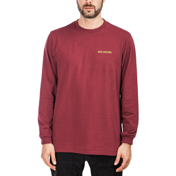 Aimé Leon Dore LS Logo Tee (Burgundy) FW18-00859 – Allike Store