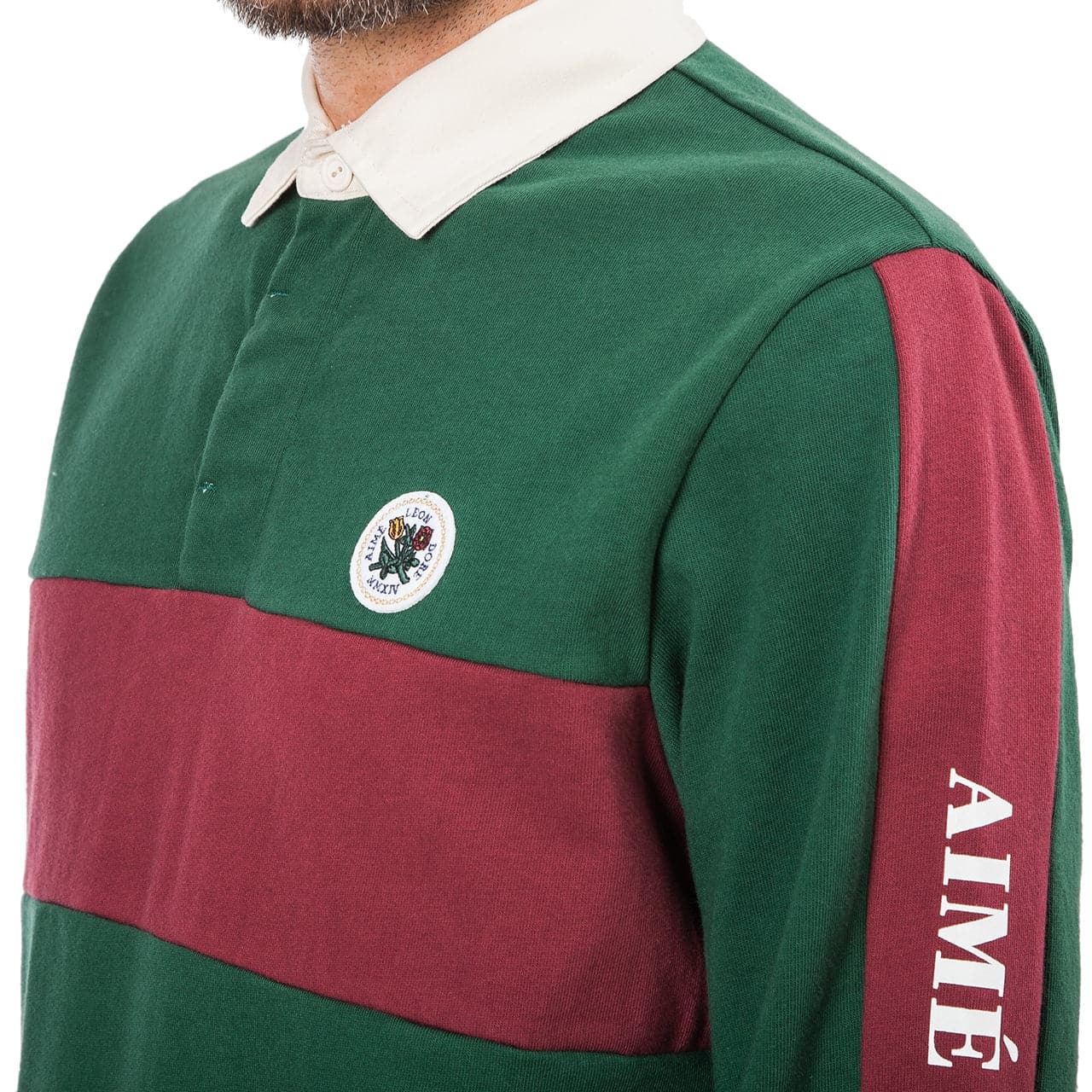 Aimé Leon Dore Striped Rugby Shirt (Grün)  - Allike Store
