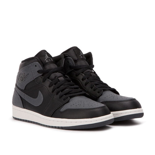 Air Jordan 1 MID (Schwarz / Dunkelgrau)  - Allike Store