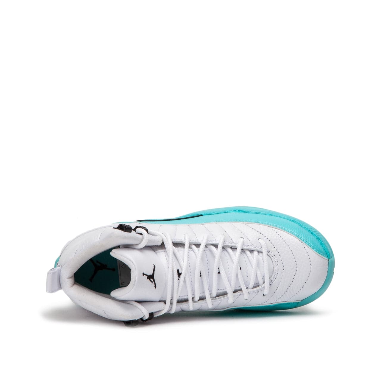 Jordan 12 white sales and turquoise