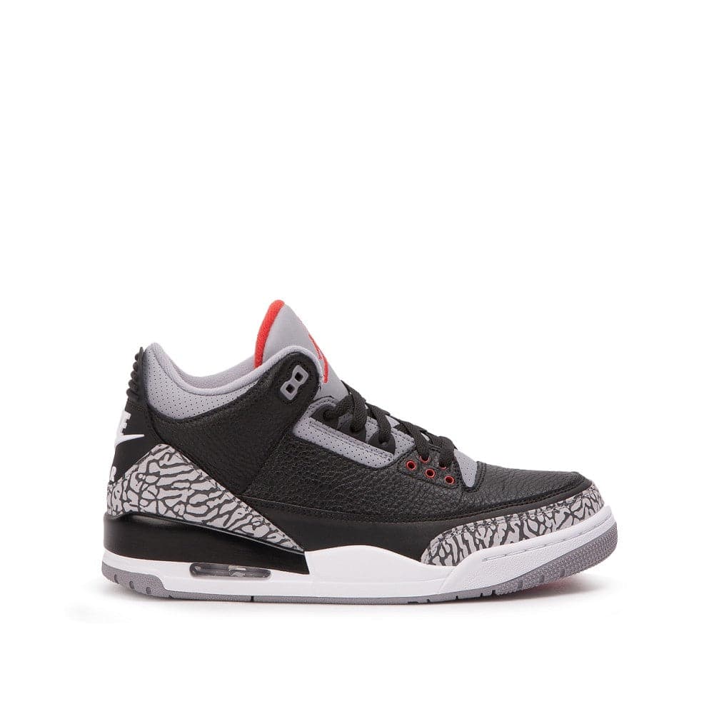 Air Jordan 3 Retro OG GS 'Black Cement' (Schwarz / Grau / Rot)  - Allike Store