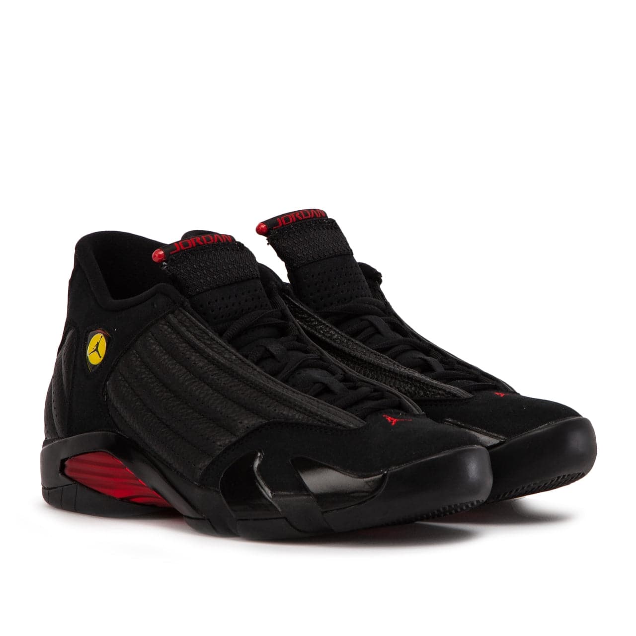 Black and red jordan hot sale 14