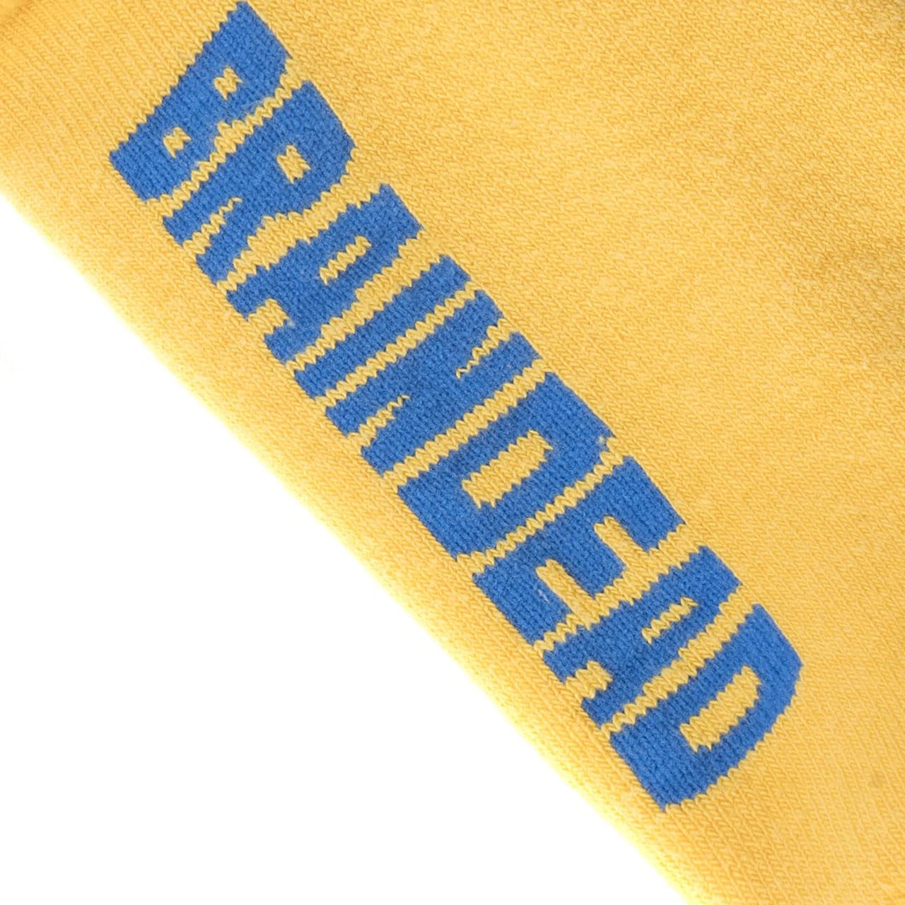 Brain Dead Striped Logo Head socks (Gelb / Blau / Schwarz)  - Allike Store
