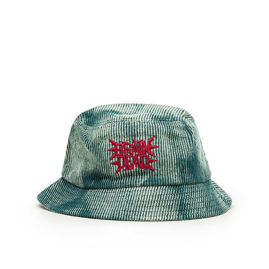 Brain Dead Spikey Bleached Cord Bucket Hat (Grün)  - Allike Store