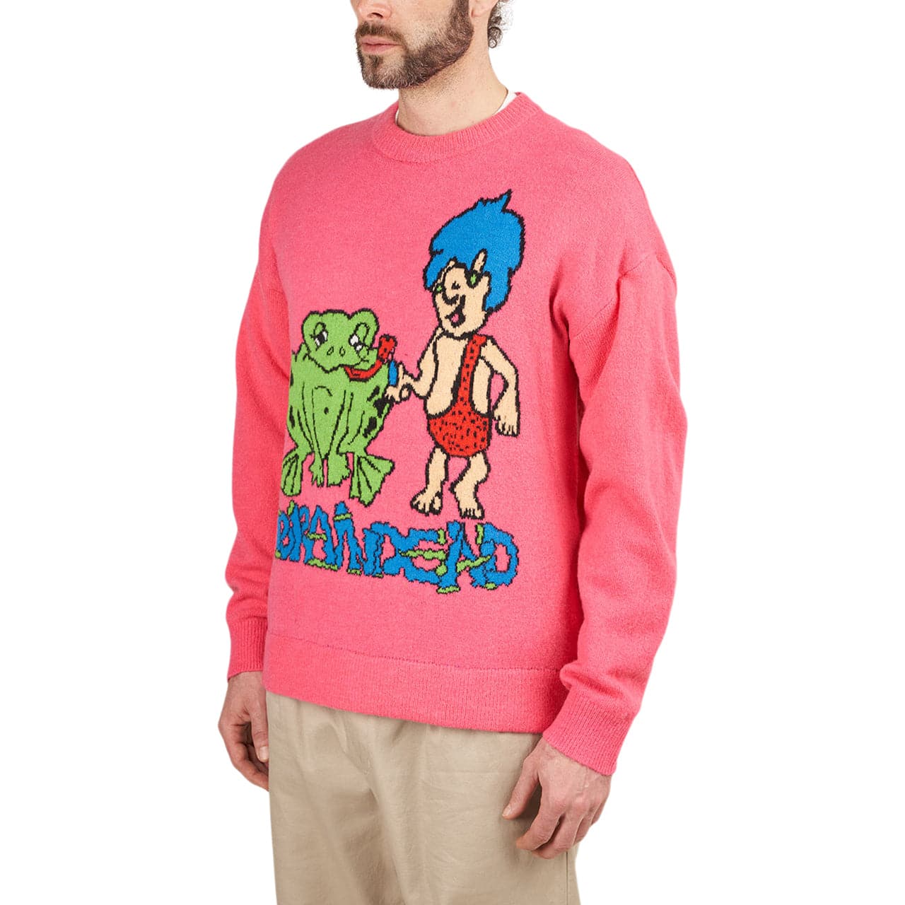 Brain Dead Buddies Sweater (Fuchsia)  - Allike Store