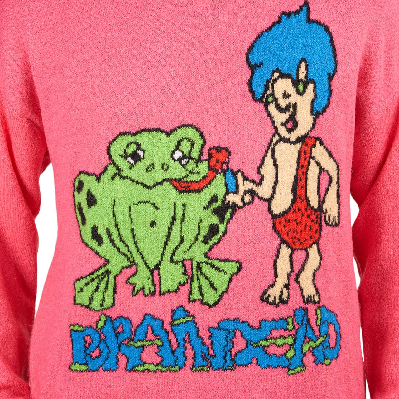 Brain Dead Buddies Sweater (Fuchsia)  - Allike Store