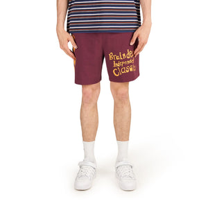 Brain Dead Indie Classics Jersey Short (Burgunderrot)  - Allike Store