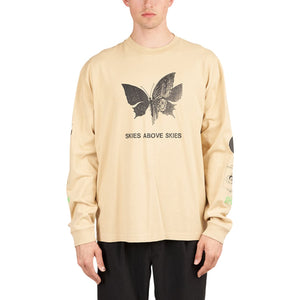 Brain Dead Skies above long sleeve (Beige)  - Allike Store