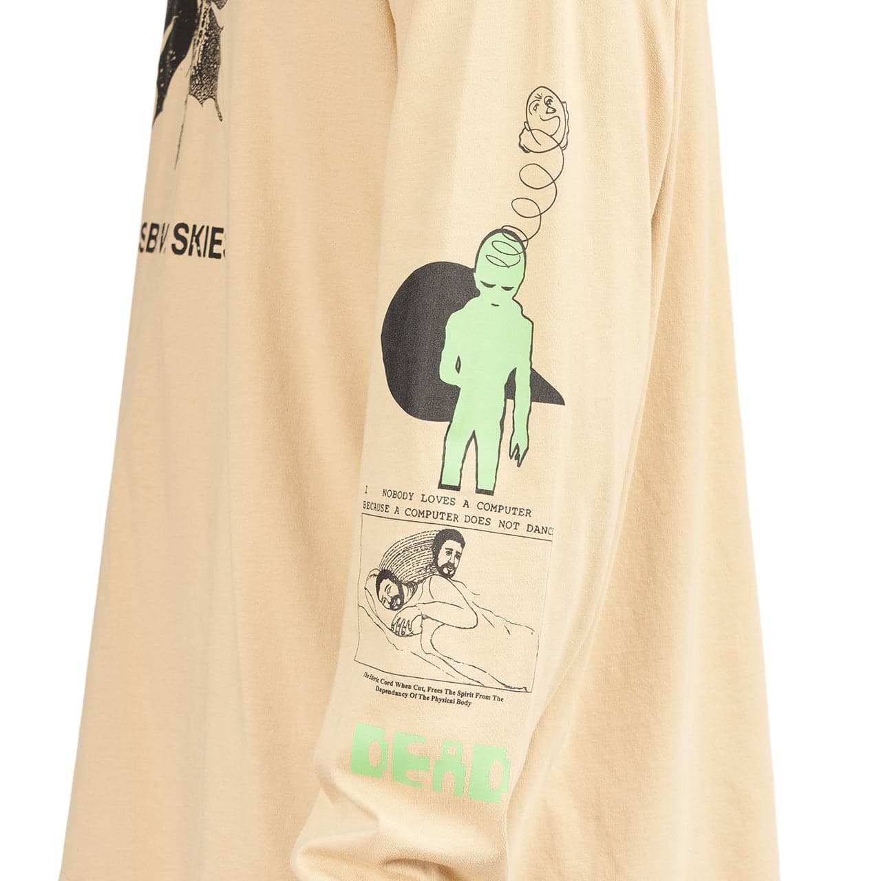 Brain Dead Skies above long sleeve (Tan) BDP22T01002310BR06