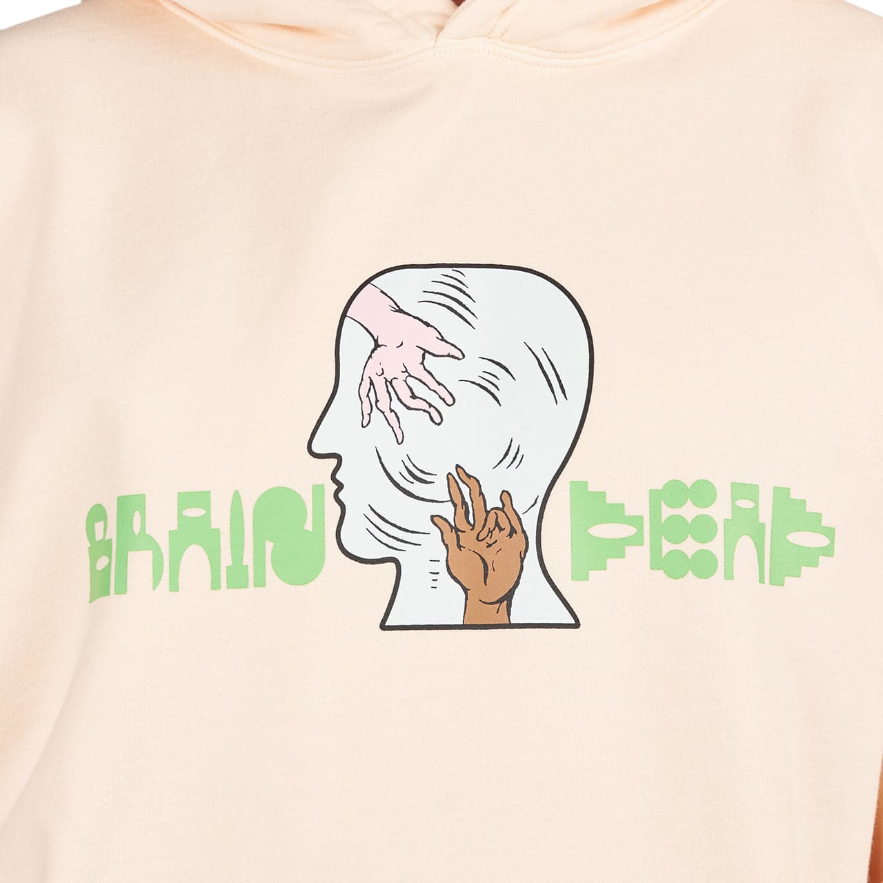 Brain Dead Handheld Hoodie (Creme)  - Allike Store