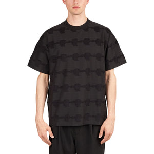 Brain Dead Lightning Head Textured Stripe T-Shirt (Schwarz)  - Allike Store