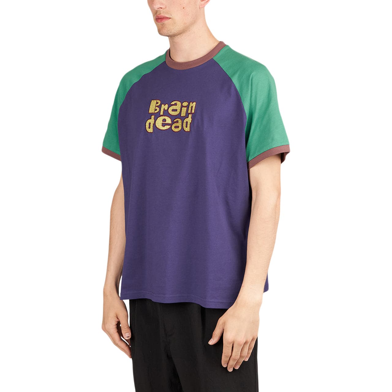 Brain Dead Field Raglan T-Shirt (Navy)  - Allike Store