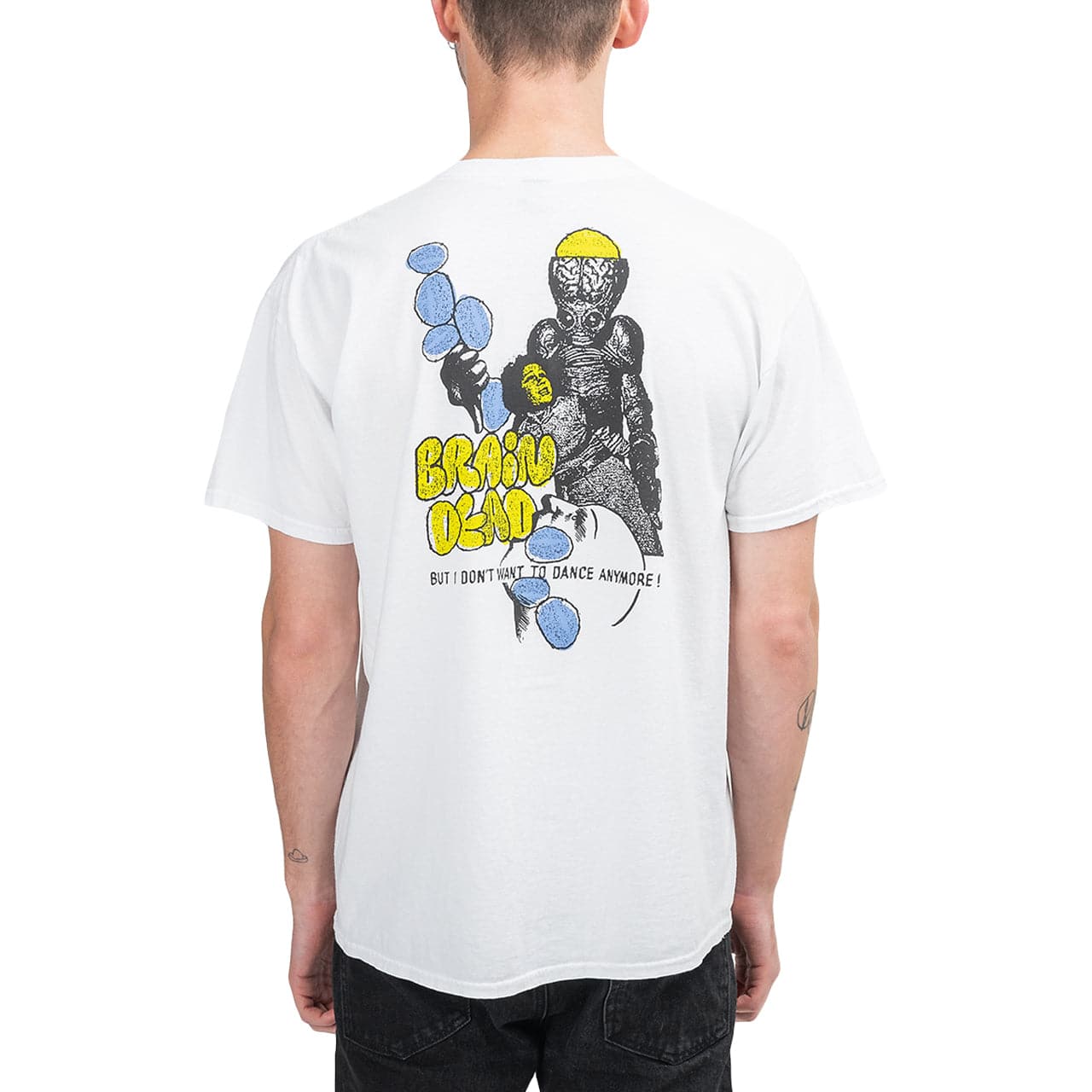 【激レア品】 DEAD OR ALIVE Scandalous Tatoo 漫画 Vintage Brain Damage Films x Traces Of Death T-Shirt Sz