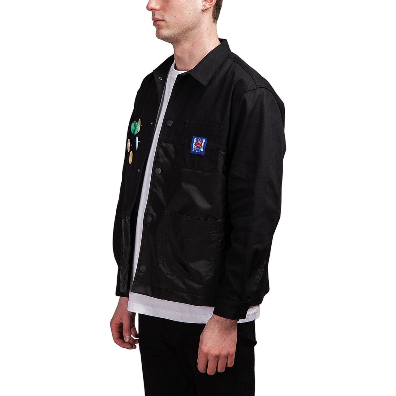 Brain Dead Paneled Chore Coat (Black)