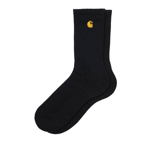 Carhartt WIP Chase Socks (Schwarz / Gold)  - Allike Store