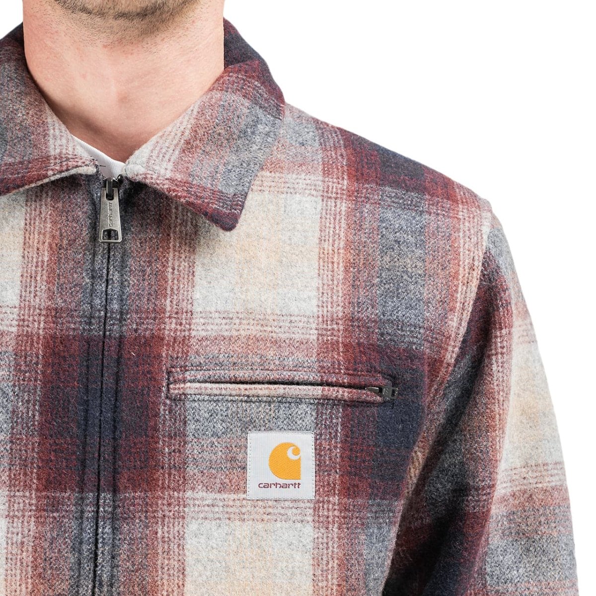 Carhartt WIP Detroit Vermont Jacket (Navy / Bordeaux)  - Allike Store