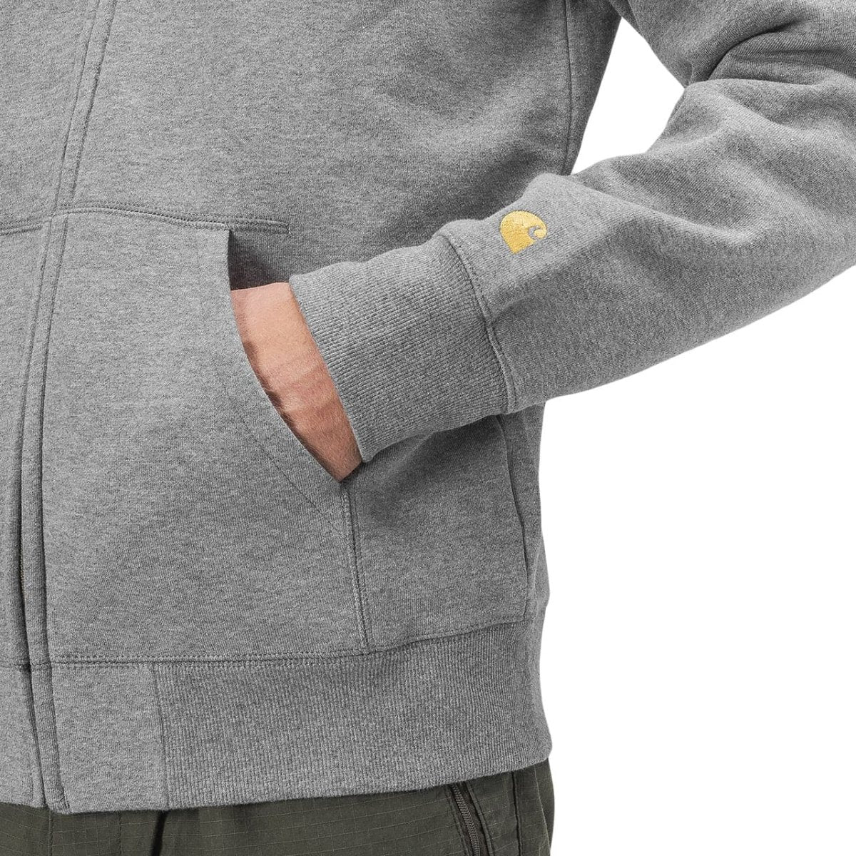 Carhartt WIP Hooded Chase Jacket (Dunkelgrau)  - Allike Store