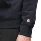 Carhartt WIP Hooded Chase Sweatshirt (Navy / Gold)  - Allike Store