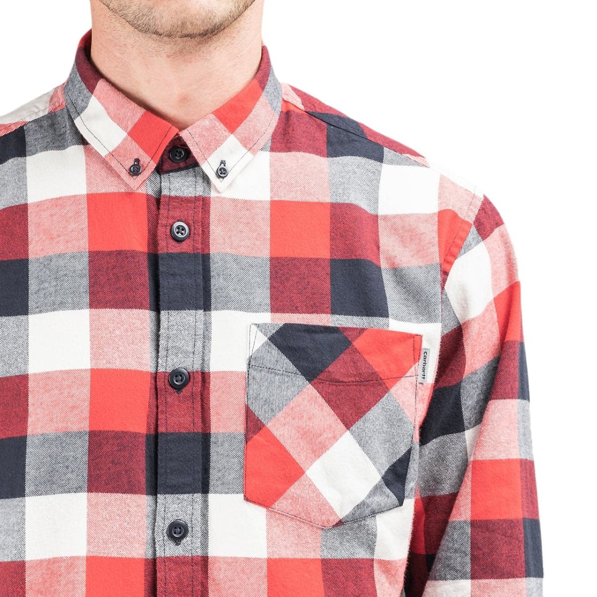 Carhartt WIP Keagan Shirt (Rot / Schwarz / Weiß)  - Allike Store