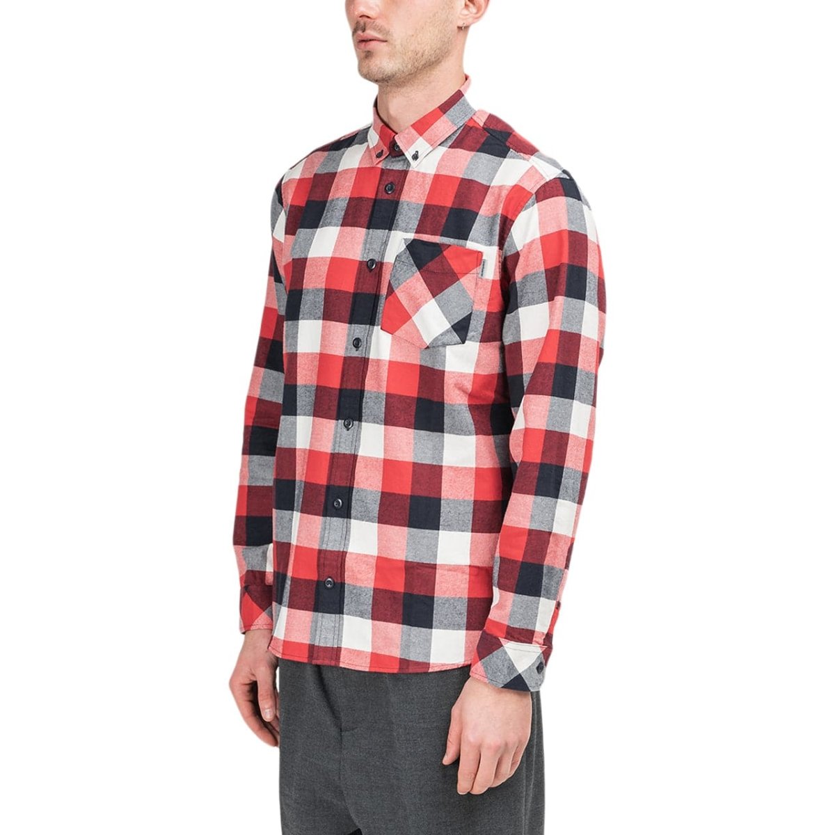 Carhartt WIP Keagan Shirt (Rot / Schwarz / Weiß)  - Allike Store