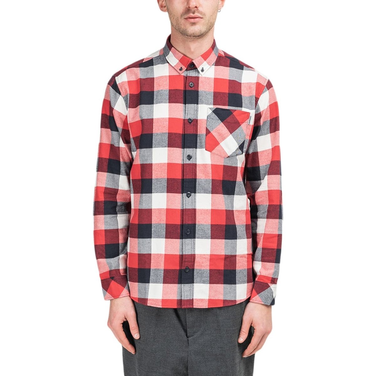 Carhartt WIP Keagan Shirt (Rot / Schwarz / Weiß)  - Allike Store