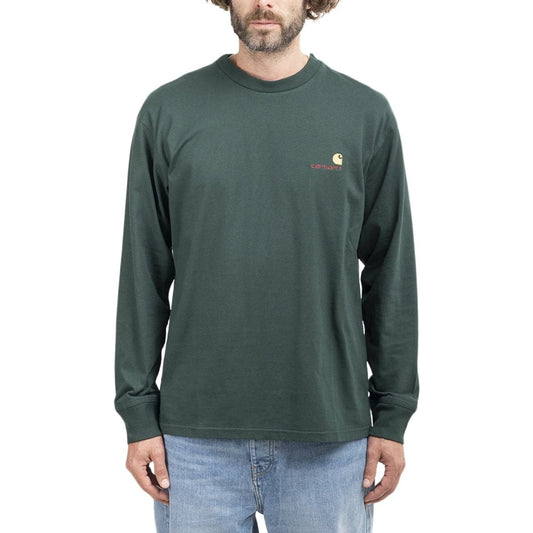 Carhartt WIP L/S American Script T-Shirt (Grün)  - Allike Store
