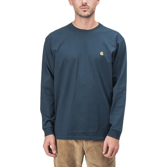 Carhartt WIP L/S Chase Longsleeve (Petrol)  - Allike Store