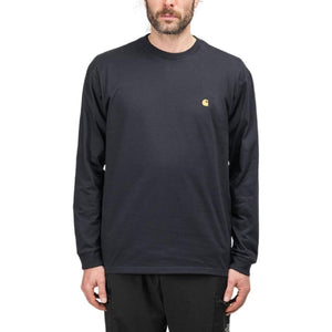 Carhartt WIP L/S Chase T-Shirt (Navy / Gold)  - Allike Store