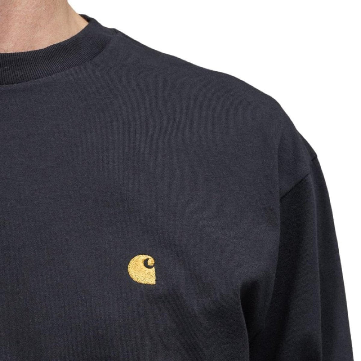 Carhartt WIP L/S Chase T-Shirt (Navy / Gold)  - Allike Store