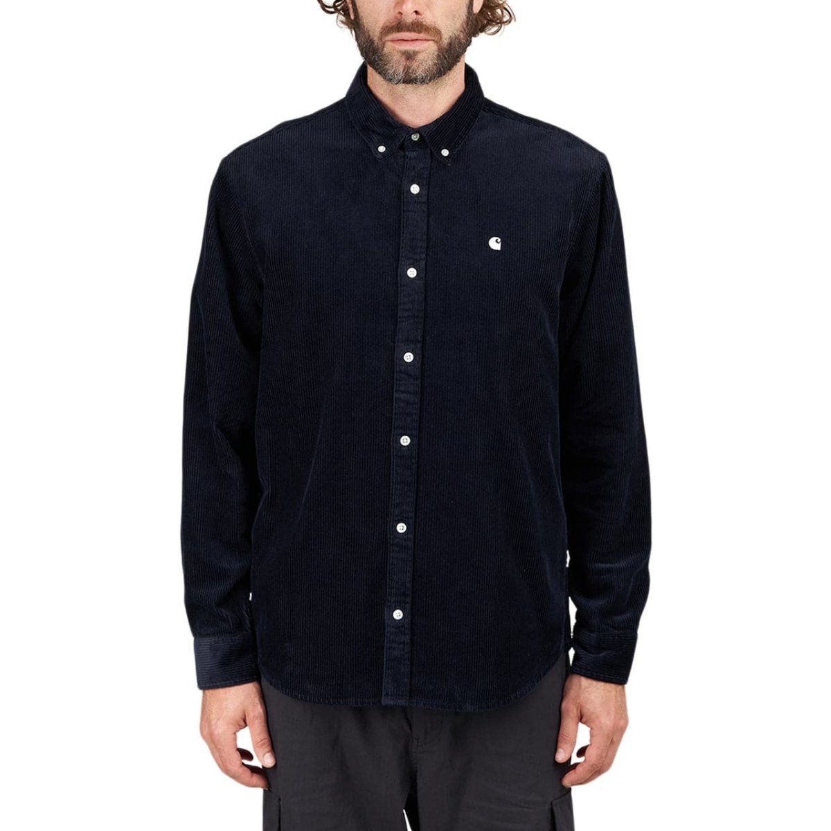 Carhartt WIP L/S Madison Cord Shirt (Blau)  - Allike Store