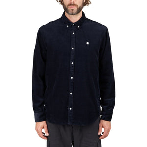 Carhartt WIP L/S Madison Cord Shirt (Blau)  - Allike Store