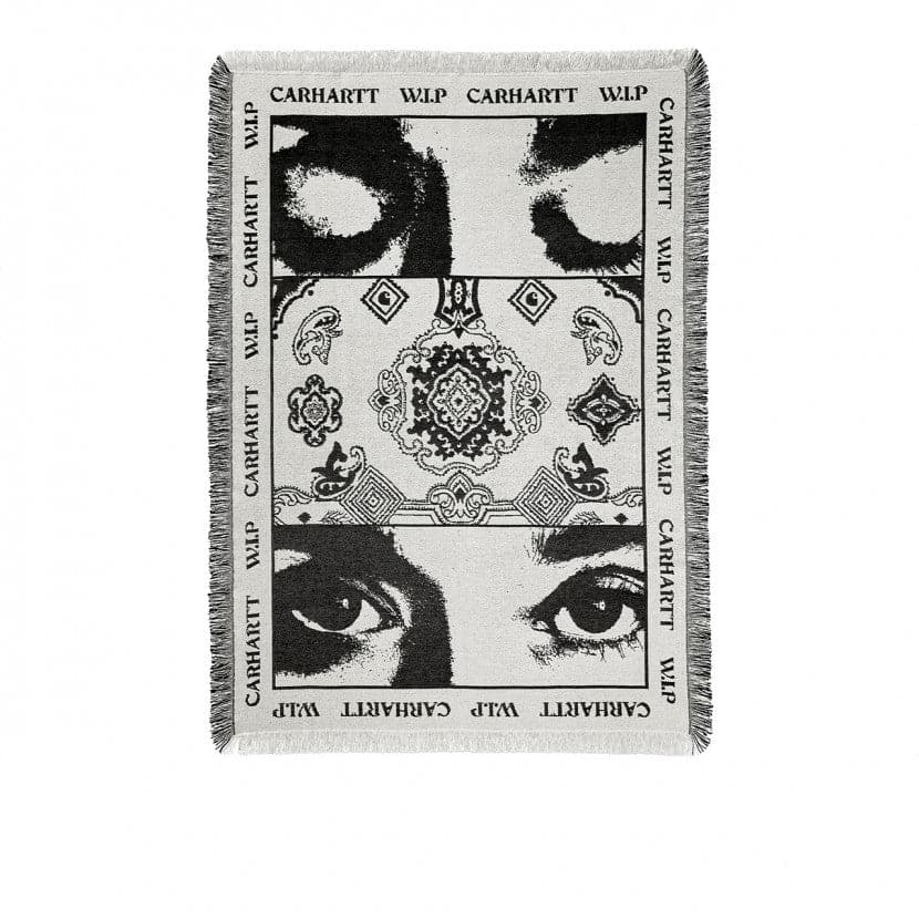 Carhartt WIP Scope Woven Blanket (Weiss / Schwarz)  - Allike Store