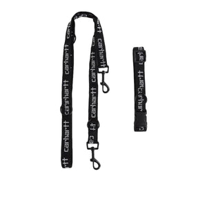 Carhartt WIP Script Dog Leash & Collar (Schwarz)  - Allike Store