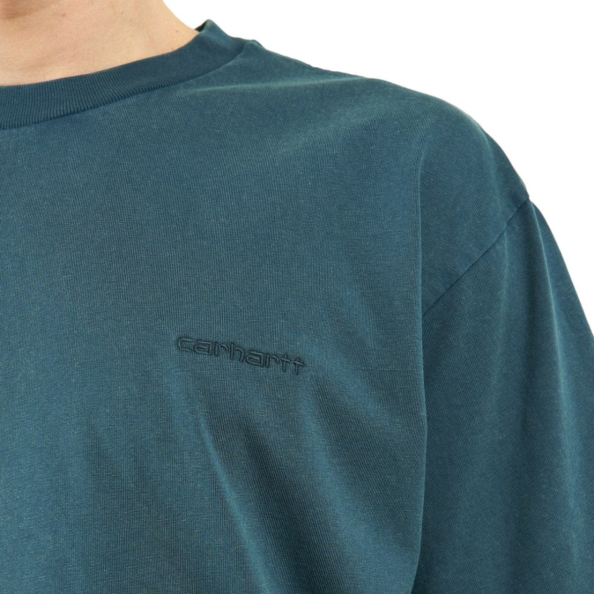 Carhartt WIP S/S Mosby Script T-Shirt (Dunkelgrün)  - Allike Store