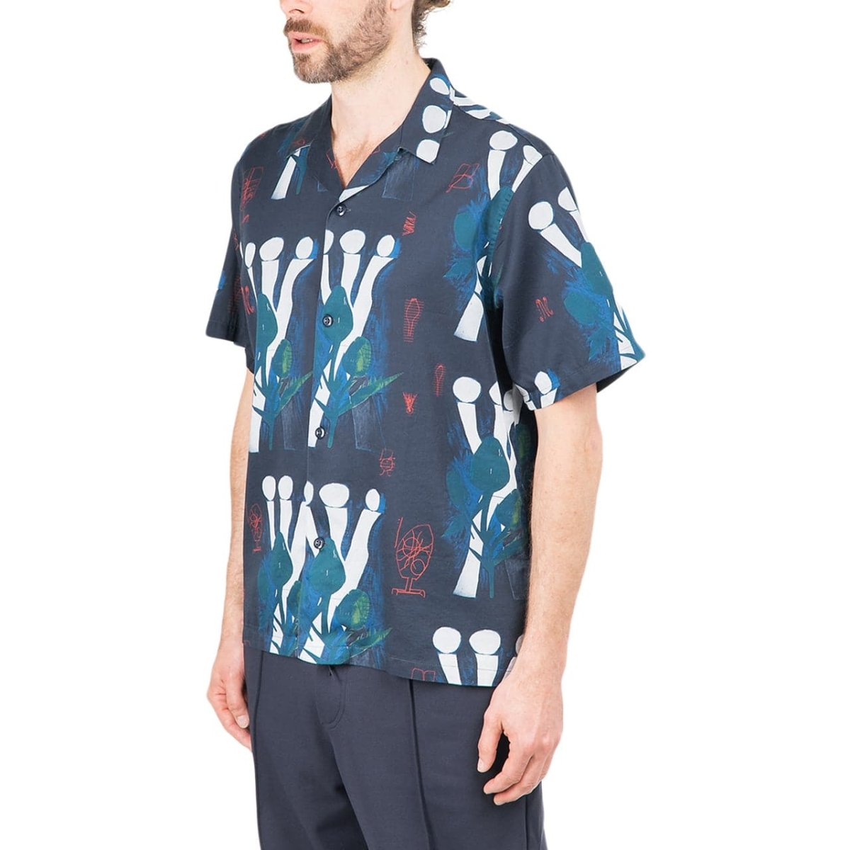 Carhartt WIP Tom Król Flowers Shirt (Blau)  - Allike Store