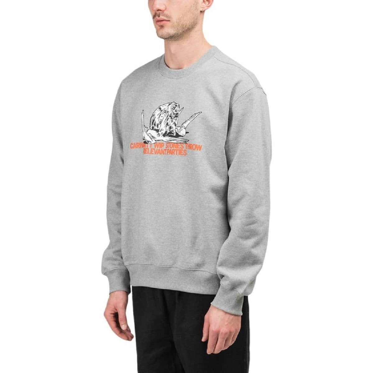 Carhartt WIP x Relevant Parties Stones Throw Sweatshirt (Grau)  - Allike Store