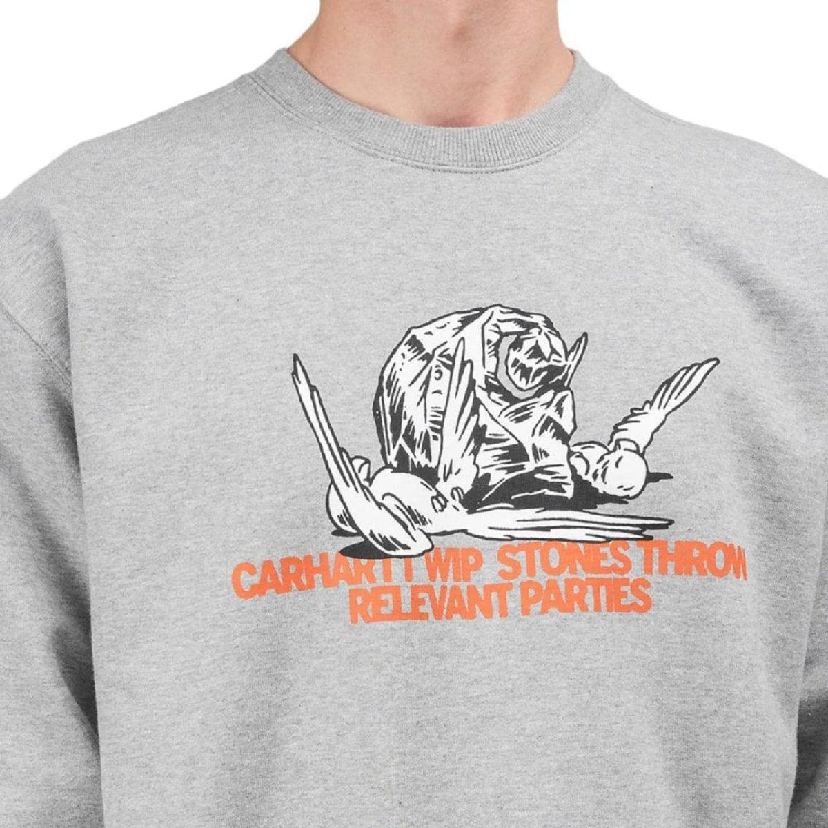 Carhartt WIP x Relevant Parties Stones Throw Sweatshirt (Grau)  - Allike Store