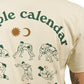 Carne Bollente Couple Calendar T-Shirt (Beige)  - Allike Store