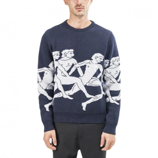 Carne Bollente Marassthoniens Sweater (Navy)  - Allike Store