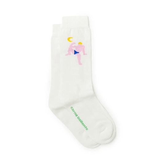 Carne Bollente Midnight Man Snack Socks (Weiß)  - Allike Store