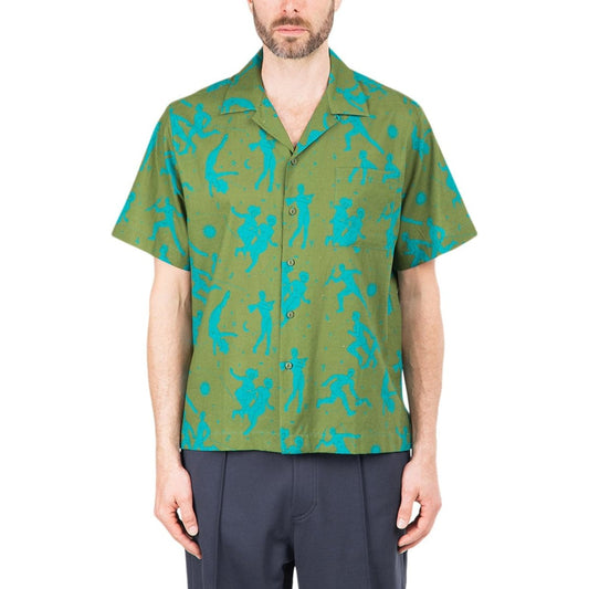Carne Bollente The Sighing Game Shirt (Olive / Blau)  - Allike Store