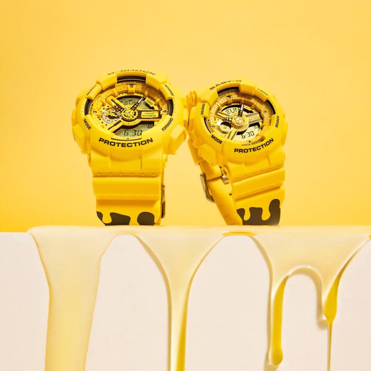 Baby g shock gold on sale