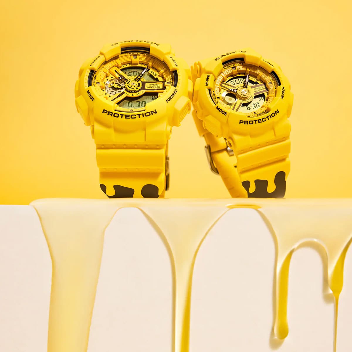 Yellow g sale shock watch