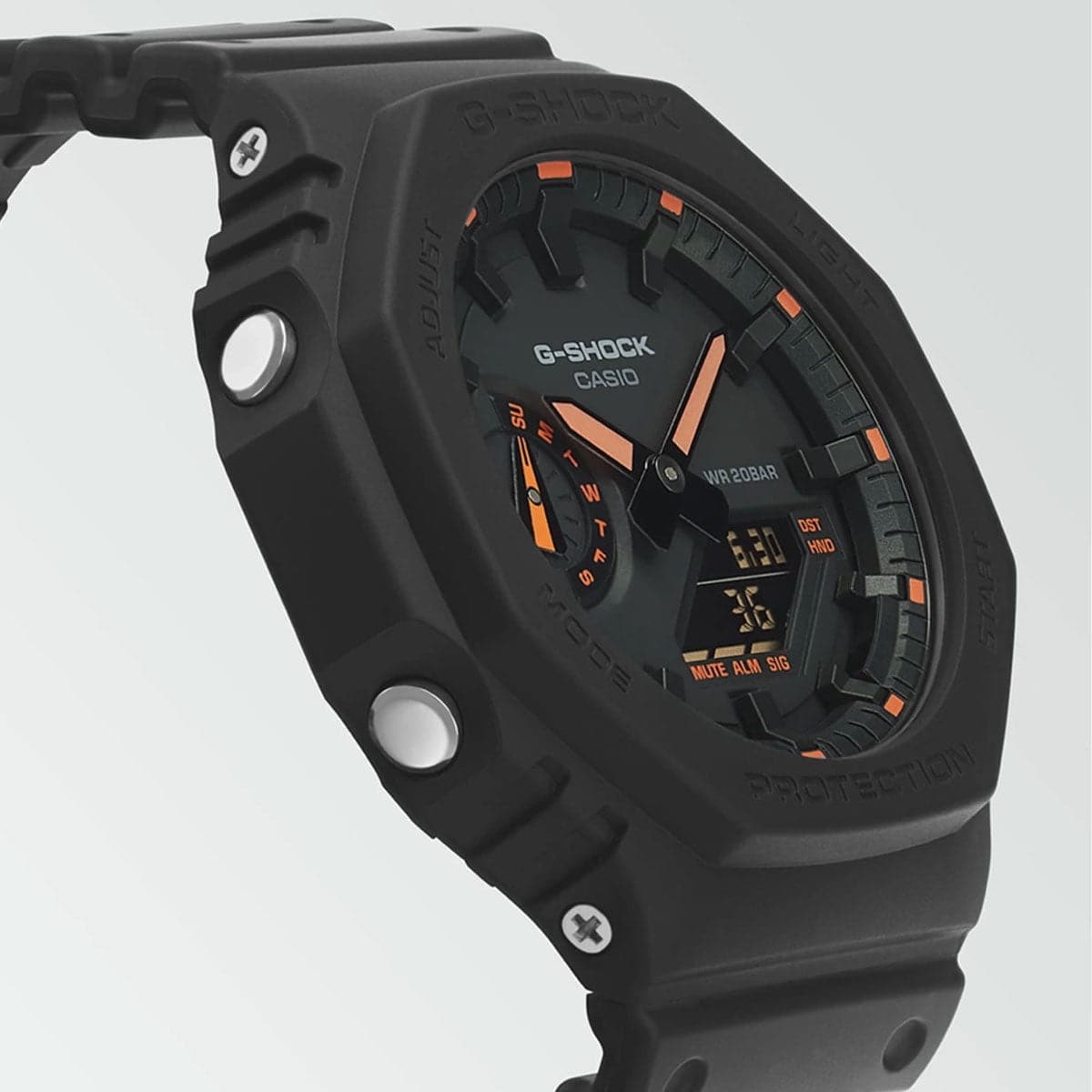 Orange and black on sale casio g shock