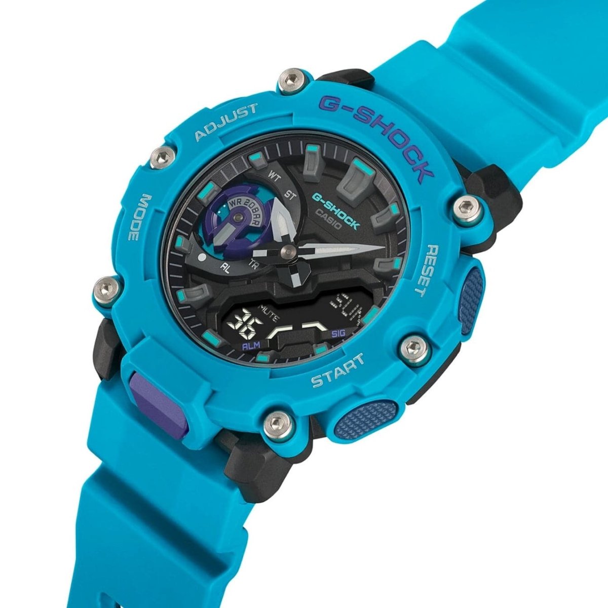 G shock 2024 blue green